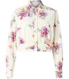 LIU JO WHITE Camicia con fiori e strass bianco