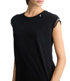 LIU JO WHITE T-ahirt smanicata nero