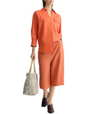 LIU JO WHITE Camicia manica lunga TERRACOTTA