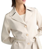 LIU JO WHITE Trench bonded con bottoni dorati NUDE