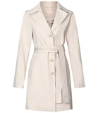 LIU JO WHITE Trench bonded con bottoni dorati NUDE