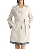 LIU JO WHITE Trench bonded con bottoni dorati NUDE