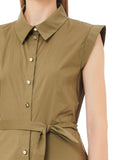 LIU JO WHITE Abito chemicier 3.0 VERDE MILITARE