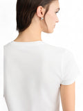 LIU JO WHITE T-shirt con stampa carretto bianco