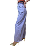 LIU JO WHITE Pantaloni flare Tencel lavanda