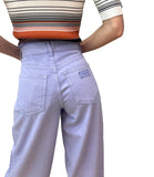 LIU JO WHITE Pantaloni flare Tencel lavanda