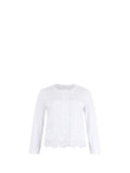 LIU JO WHITE Giacca Kate con fondo asimmetrico bianco