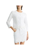 LIU JO WHITE Giacca Kate con fondo asimmetrico bianco