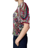 LIU JO WHITE T-shirt fantasia in viscosa multicolor