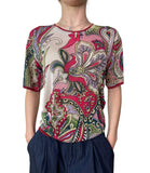 T-shirt fantasia in viscosa