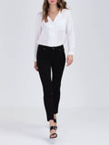 LIU JO WHITE Pantaloni jeans 5 tasche bottom up divine nero