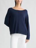 LIU JO WHITE Maglia in lurex BLU NAVY