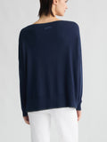 LIU JO WHITE Maglia in lurex BLU NAVY