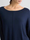 LIU JO WHITE Maglia in lurex BLU NAVY