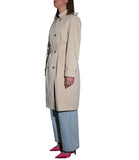 LOUISE DS&C Trench doppiopetto con cintura beige