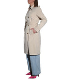 LOUISE DS&C Trench doppiopetto con cintura beige