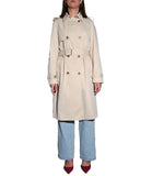 LOUISE DS&C Trench doppiopetto con cintura beige