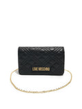 LOVE MOSCHINO COL Borsa pochette a tracolla con trama nero