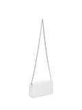 LOVE MOSCHINO COL Borsa pochette a tracolla con trama bianco