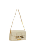 LOVE MOSCHINO PRE Borsa a tracolla con dettaglio metallico avorio