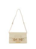 LOVE MOSCHINO PRE Borsa a tracolla con dettaglio metallico avorio