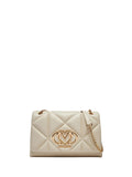 Tracollina puffy con logo metallico