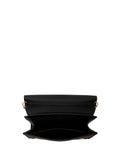 LOVE MOSCHINO PRE Borsa a tracolla con scritta metallica nero