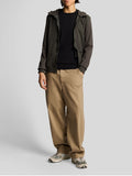 LYLE & SCOTT U Maglioncino girocollo leggero con logo tono su tono nero