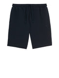 Bermuda leggero in cotone con logo tono su tono