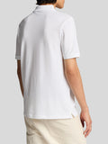 LYLE & SCOTT U Polo basic con logo aquila tono su tono bianco