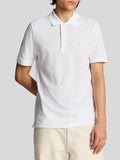 LYLE & SCOTT U Polo basic con logo aquila tono su tono bianco
