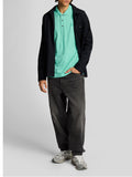 LYLE & SCOTT U Polo con logo tono su tono ACQUAMARINA
