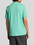 LYLE & SCOTT U Polo con logo tono su tono ACQUAMARINA