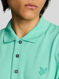 LYLE & SCOTT U Polo con logo tono su tono ACQUAMARINA