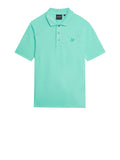 LYLE & SCOTT U Polo con logo tono su tono ACQUAMARINA