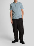 LYLE & SCOTT U Polo basic con logo aquila tono su tono polvere