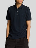 LYLE & SCOTT U Polo basic con logo aquila tono su tono NAVY