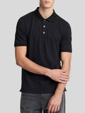 LYLE & SCOTT U Polo basic con logo aquila tono su tono nero