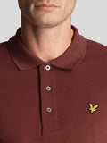 LYLE & SCOTT U Polo plain BORGOGNA