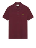 LYLE & SCOTT U Polo plain BORGOGNA