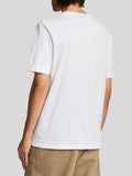 LYLE & SCOTT U T-shirt slub bianco