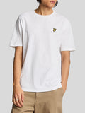 LYLE & SCOTT U T-shirt slub bianco