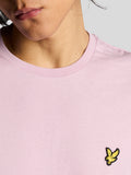LYLE & SCOTT U T-shirt basic con logo aquila ROSA CHIARO