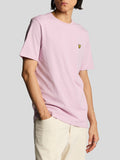 LYLE & SCOTT U T-shirt basic con logo aquila ROSA CHIARO