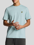 LYLE & SCOTT U T-shirt basic con logo aquila celeste