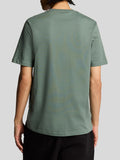 LYLE & SCOTT U T-shirt basic con logo aquila verde