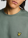 LYLE & SCOTT U T-shirt basic con logo aquila verde