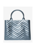 MARC ELLIS Borsa squadrata media BLU/ARGENTO