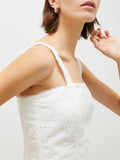 MARELLA 2 Top a bustier in voile bianco
