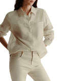 MARELLA MONOCHROME Camicia in mussola di seta e cotone BIANCO LANA